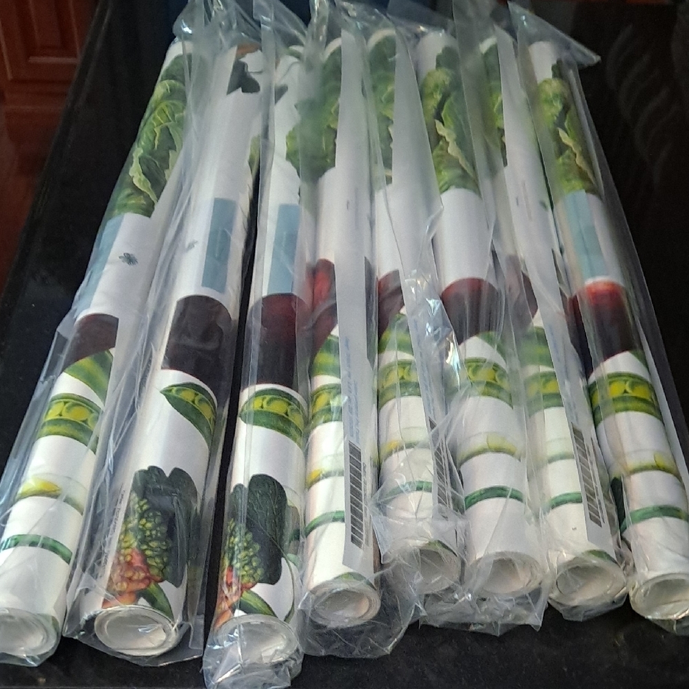 Vibrant Vegetable Print On White Bacground Pre Pasted Wallpaper